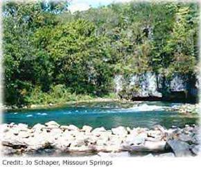 :  (, ) - Picture of a natural spring in Missouri, USA